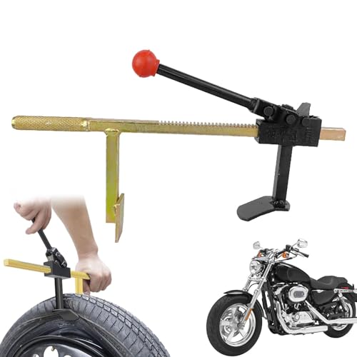 Tire Changing Tool, Manual Portable Metal Car Motorcycle Tire Changer, Easy Use Car Spreader Tool, Multi-Purpose Metal Tire Bead Breaker Tool with Clear Gears for Sedan, Caravan, Minivan