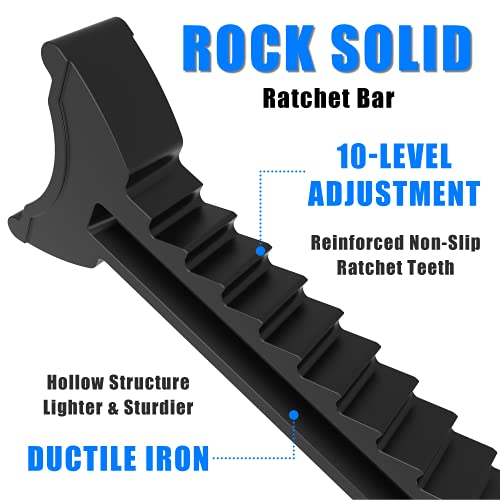 TCE 3 Ton (6,000 LBs) Capacity Double Locking Steel Jack Stands, 2 Pack, Blue, AT43002AU - style: Jack Stands