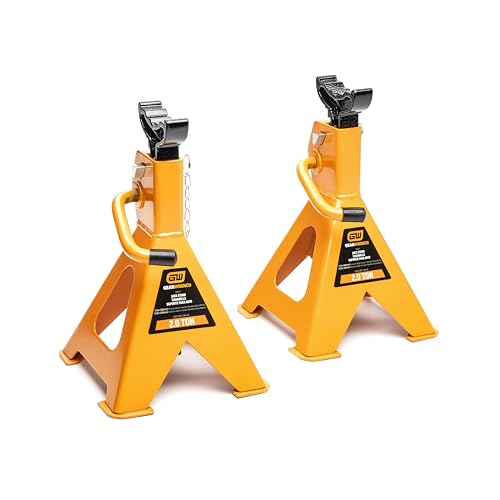 GEARWRENCH 2 Ton Ratcheting Jack Stands - Pack of 2 | GWJS2T - style: 2 Ton