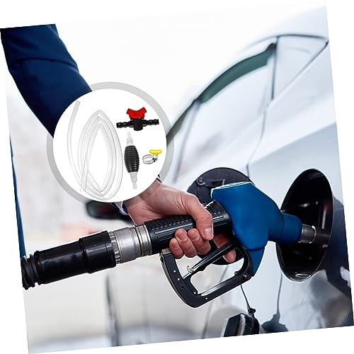 1set Manual Siphon Pump Flexible Hose for Quick Liquid Transfer from Fish Tank Oil and Water No Mouth Siphoning Needed