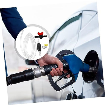 1set Manual Siphon Pump Flexible Hose for Quick Liquid Transfer from Fish Tank Oil and Water No Mouth Siphoning Needed