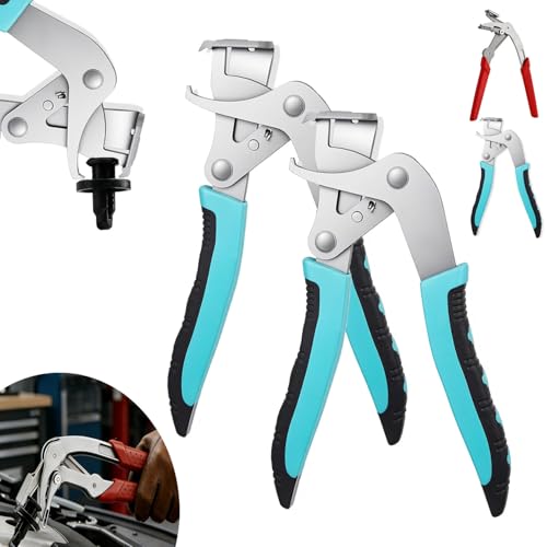 Panel Clip Removal Pliers, Auto Fastener Clip Removal Pliers, Multi-functional Automotive Clip Tool, 17-4 Stainless Steel, for Auto Trim & Fastener, Damage-Free Disassembly (Blue-2pcs) - color: Blue-2pcs