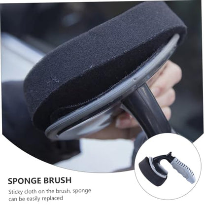 Garneck 1 Set Car Wash Brush Cleaning Tire Applicator Pad Tire Scrubber Tire Brush Polish Tire Shine Applicator Automotive Car Detailing Wheels Tire Dressing Applicator Tires Handle Sponge
