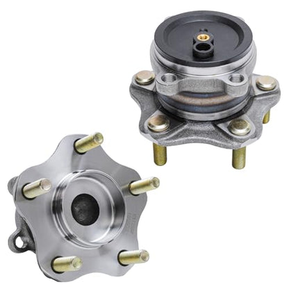 Detroit Axle - Pair Rear Wheel Bearing and Hubs Assembly with 5-Lug for Mazda 3, 3 Sport 2014 2015 2016 2017 2018 [Mexico Built Models] - style: 512552x2/Pair