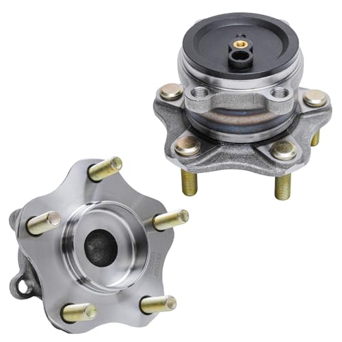 Detroit Axle - Pair Rear Wheel Bearing and Hubs Assembly with 5-Lug for Mazda 3, 3 Sport 2014 2015 2016 2017 2018 [Mexico Built Models] - style: 512552x2/Pair