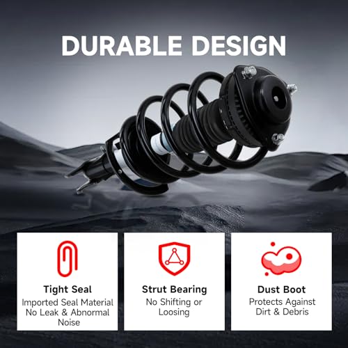 VibeUp 271130 271131 Front Complete Struts Shock Coil Spring Assemblies fit for Chrysler 200 2.4L 2011-2014, Sebring 2.7L 3.5L 2007-2010, for Dodge Avenger 2.7L 2008-2010, Avenger 3.6L 2011-2014 - size: Front, style: for Dodge Avenger 08-14 Chrysler 200 1