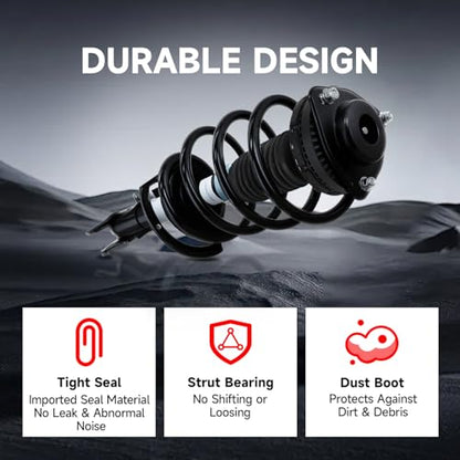 VibeUp 172901 172902 Front Quick Struts for Nissan Altima 2013 2014 2015 2016 2017 2018 Front Shocks Complete Struts Assembly with Coil Spring Set of 2 4SAA708 - size: Front, style: for Nissan Altima 13-18
