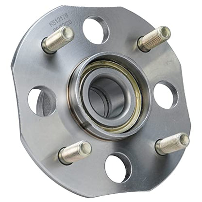 Detroit Axle - 2.3L Rear Wheel Bearing Hubs for 1998-2002 Honda Accord 1999 2000 2001 Wheel Bearing Hubs Assembly Set Replacement [Models w/Rear Drum, w/o ABS] - style: 512176 x2/Pair