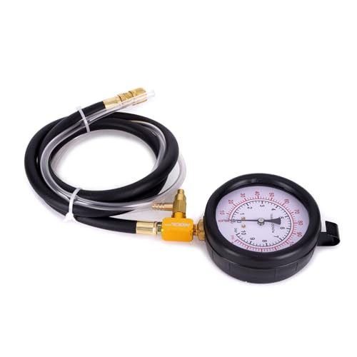 MOCA Pro Fuel Injection Pressure Tester Kit 0-140PSI/ 10 Bar, Fuel Pressure Tester Kit Diagnose Weak Fuel Pumps, Test Fuel Flow, and Leak-Down Fits for BMW & for Ford & for Mercedes Benz