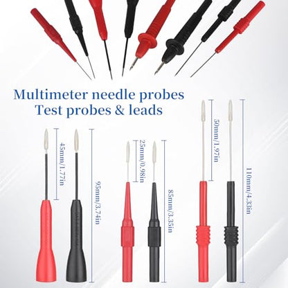 27-Piece Multimeter Test Leads Probes kit，multimeter Probes | Multimeter Leads Kit,Multimeter Leads Test Tweezers With，Alligator Clips With Wires，Volt Meter Leads Test Probes，