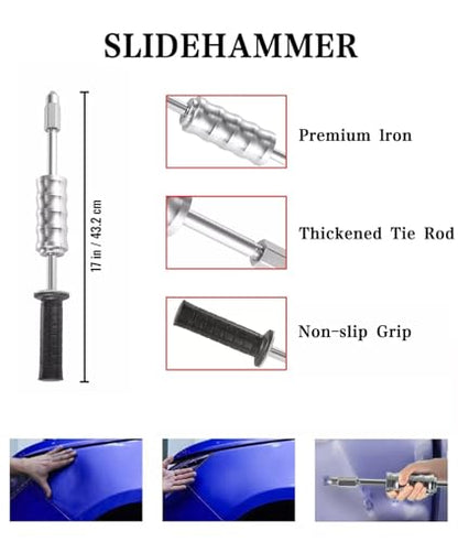800VA Stud Welder & Dent Puller Kit with Slide Hammer, 110V Spot Welding Machine for Professional Auto Body Repair 5500