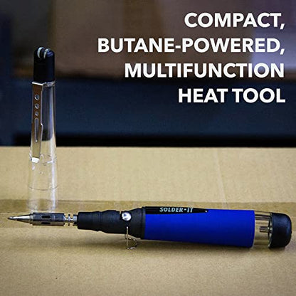 Solder-It SolderPro-70 Soldering Iron Kit (PRO-70K) | With Tips and Case | 410F - 850F Butane Torch Lighter | Cordless and Portable Soldering Gun | Home Improvement Tools and Soldering Kit Essential