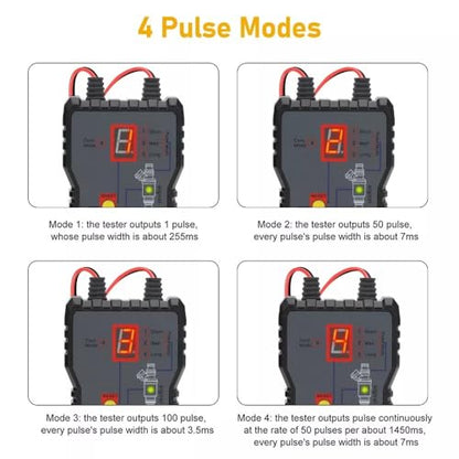 Professional Fuel Injection Cleaning Kit – Portable Injector Tester & Flush Scanner Tool with 4 Pulse Mode for Auto Mechanics
