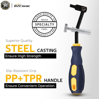 58430 Shaft Type Seal Puller with 58500 Hook for Shaft/Seals, Universal Seal Removal Tool for Camshaft and Crankshaft Seals, 56750 Blind Oil Seal Puller, Automotive Repair Tool