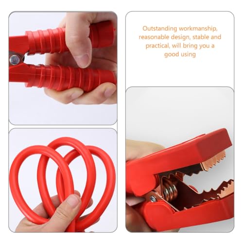 Heavy Duty 2500a Jumper Cable with Pvc Insulation, Safe Use and Strong Clamping Alligator Clips, 11mm Wire Diameter Booster Cable for Car Jump Starting and Emergency Auto Battery