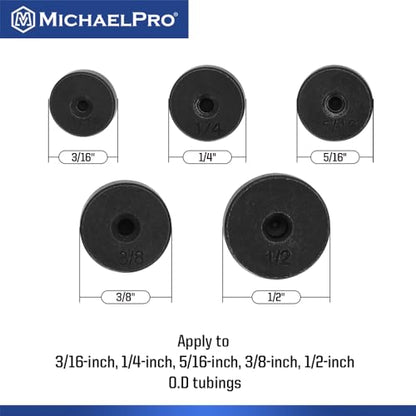 MichaelPro MP009090 Single and Double Flaring Tool Kit with Extra Adapters- Use on Aluminum, Copper, Soft Steel Brake Line and Brass Tubing