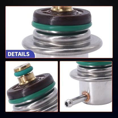 HiSport Fuel Injection Pressure Regulator - 3.0Bar, Replaces PR351, Compatible with Ford E-150/E-250/E-350/E-450/Excursion/Expedition/Explorer/F-150/F-250 Super Duty/F-350 Super Duty - size: HSFPR968AA