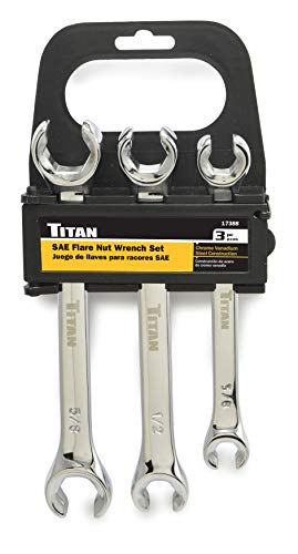 Titan 17388 Flare Nut Wrench Set SAE - style: 3-Piece SAE