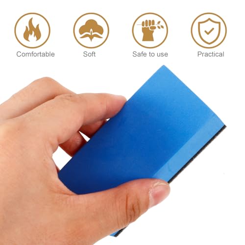 Set of Wax Applicator Pads with Sponge and Cloth for Car Exterior and Wheel Detailing, for Applying Wax and Polishing in Automotive Detailing Projects