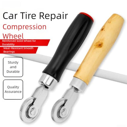 Tire Repair Roller Tool with Rust Resistant Steel Grinding Head and Ergonomic Handle for Long Lasting Tire Patch Work (A)