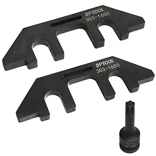 DPTOOL 303-1655 Camshaft Aligning Tool Compatible with Ford 3.5L V6 EcoBoost Upgraded GT F-150 Expedition Lincoln Navigator Cam Alignment Timing Tool with Cylinder Head Screw Removal Socket - size: 303-1655 3PC
