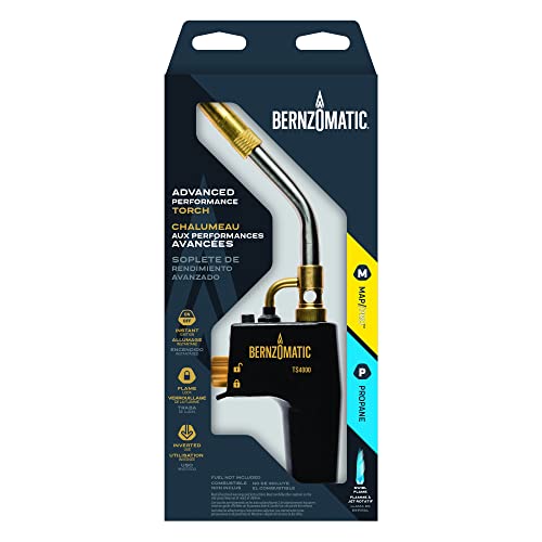 Bernzomatic TS4000 Trigger Start Torch 361524 (TS4000 Torch + 3 Pack Map Pro Gas) - style: TS4000 Torch + 3 Pack Map Pro Gas