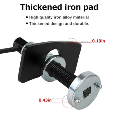 Bittwee Car Brake Piston Wind Back Tool, 3pcs/Set Brake Caliper Piston Rewind Tool, Auto Rear Brake Pad Wind Back Tool, Brake Caliper Wind Back Tool for Replacement of Rear Brake Pad - size: 3 PCS/Set