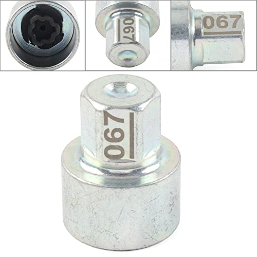 Bacar Wheel Lock Lug Nut Remover Kit, Automotive Wheel Anti-Theft Screw Removal Key Socket for BMW MINI 1 / COOPER/COOPER S & JCW, Pattern 7