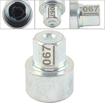 Bacar Wheel Lock Lug Nut Remover Kit, Automotive Wheel Anti-Theft Screw Removal Key Socket for BMW MINI 1 / COOPER/COOPER S & JCW, Pattern 7