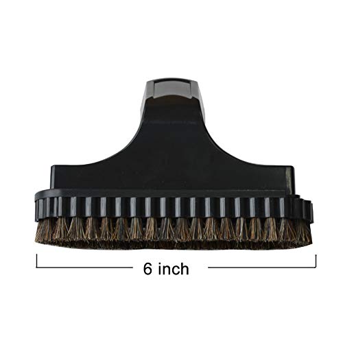 EZ SPARES Vacuum Cleaner Universal 1 1/4 inches (32mm) Soft Horsehair Mirror Simple Sense Brush Fits Most Brand 6-inch Accepting 1.25'' Attachment