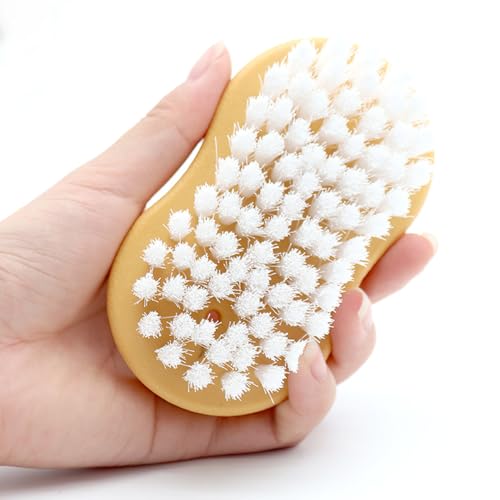 JSCARLIFE Car Interior Cleaning Brush, Deep Scrub Upholstery Scrubber, Soft Bristle Heavy Duty Handheld Scrub Brush for Car, Furniture, Sofa