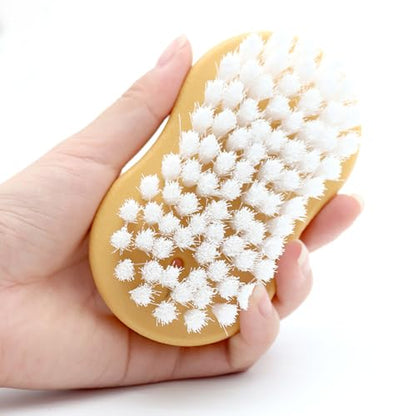 JSCARLIFE Car Interior Cleaning Brush, Deep Scrub Upholstery Scrubber, Soft Bristle Heavy Duty Handheld Scrub Brush for Car, Furniture, Sofa