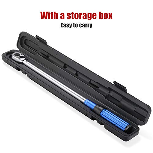 BULLTOOLS 1/2-inch Drive Click Torque Wrench Set Dual-Direction Adjustable 90-tooth Torque Wrench with Buckle（25-250ft.lb / 33.75-337.5Nm）