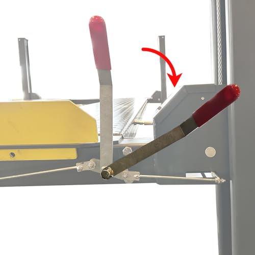 KATOOL 8500 lbs 4-Post Portable Storage Service Car Lift with Casters Kits Extra Tall Extra Long Extra Wide 4-Post Portable Storage Service Lift Home Parking Lift 36 Months Part Replacement