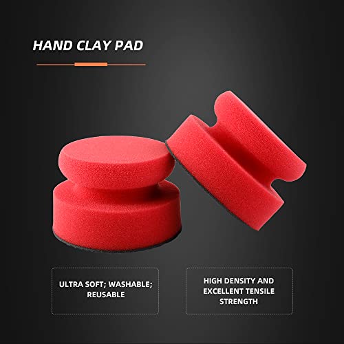 Synthetic Clay Bar Ball, Clay Bar Block, 1Pc Hand Clay Bar Pad for Car Detailing, Clay Bars Pad Auto Detailing -CHMLP07A