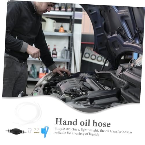 GLEAVI 1set Manual Oil Hose Pump Kit Transfer Hose High for Water Lightweight Siphon Pump for Automotive and Home Use