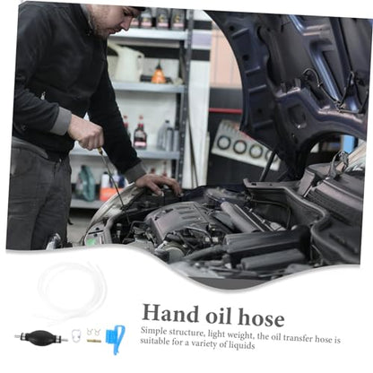 GLEAVI 1set Manual Oil Hose Pump Kit Transfer Hose High for Water Lightweight Siphon Pump for Automotive and Home Use