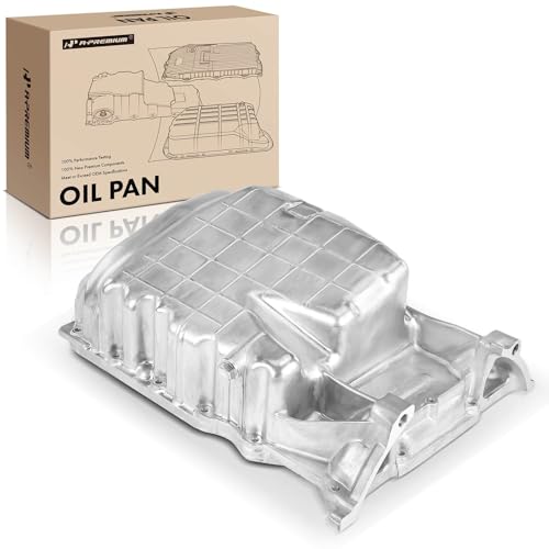 A-Premium Engine Oil Pan Sump with Drain Plug Compatible with Honda Accord 2008-2012, Crosstour 2012-2014, Acura TSX 2008-2014, 2.4L Gas