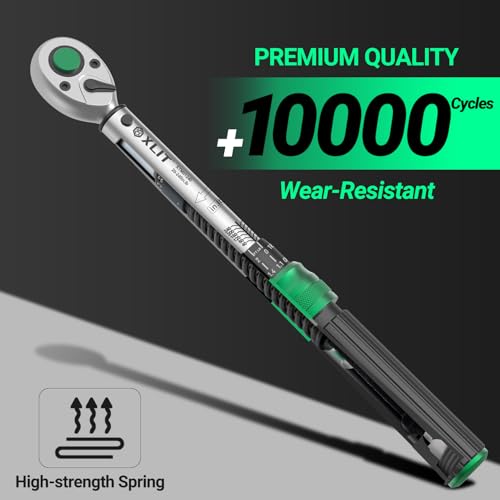 1/4" Drive Click Torque Wrench, 20-240 in.lb/2.3-27 Nm, Dual-Direction Adjustable 72 Tooth Ratchet, ±3% Accuracy Small Torque Wrench for Bike and Motorcycle - size: 1/4", 1.67-20 ft-lb