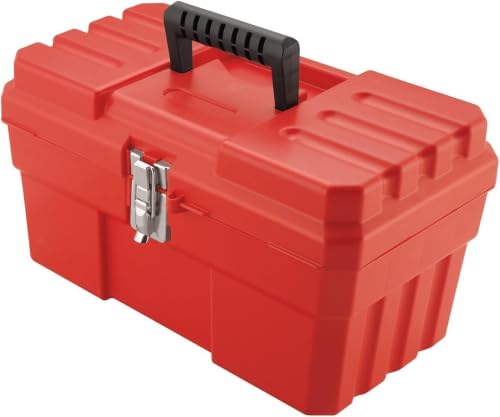 Akro-Mils 09514 ProBox Plastic Toolbox with Removable Tray for Tools,Hobby or Craft Storage,14-Inch x 8-Inch x 8-Inch,Red,(Pack of 6) - color: Red, size: 14-Inch x 8-Inch x 8-Inch (Pack of 6)