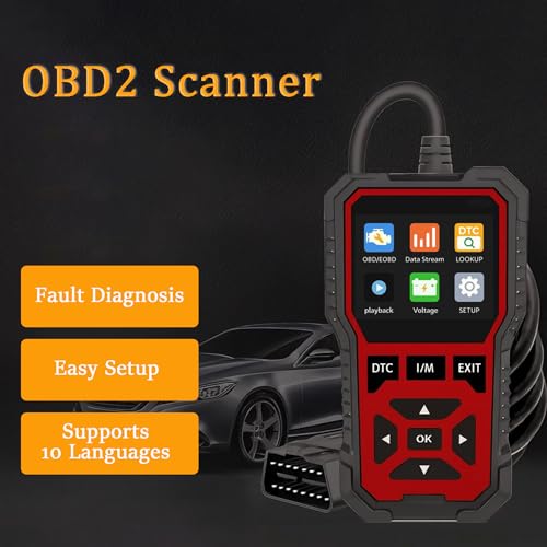 OBD2 Scanner for Mercedes-Benz GLB-Class 2020 2021 2022 2023 2024 2025, Car Diagnostic Tool and Code Reader, Live Data, I/M Readiness, Battery Voltage Display, Easy to Use