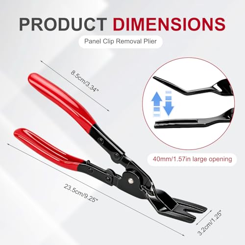 Panel Clip Removal Plier,2026 Upgrade Automotive Door Panel Upholstery Trim Clip,Removal Tool Plier,Push Pin Pliers Trim Removal Tool,Car Accessories (1pcs) - color: 1pcs