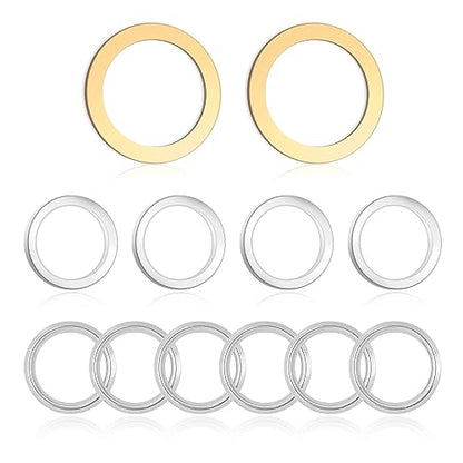 12PCS Oil Drain Plug Gasket,Crush Washer Oil Drain Plug Washer Replacement OEM#9043024003,1215710010,90430A0003,Transfer Case Differential Gasket Compatible with Lexus Toyota