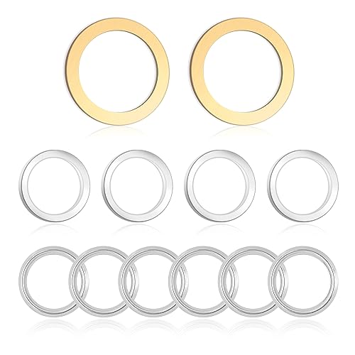 12PCS Oil Drain Plug Gasket,Crush Washer Oil Drain Plug Washer Replacement OEM#9043024003,1215710010,90430A0003,Transfer Case Differential Gasket Compatible with Lexus Toyota
