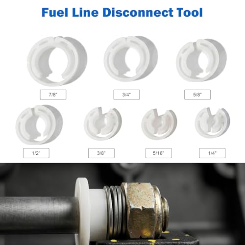 45-Piece Master Quick Disconnect Tool Set, Fuel Line Disconnect Tool Kit Automotive Fuel Line Removal Kit for A/C Fuel and Transmission Systems, Compatible with GM Ford Chrysler