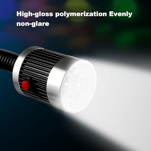 Led Machine Light 110/220/24V IP68 Waterproof Work Light, Agnetic Work Light Bar,Industrial Flexible Gooseneck Lamp Magnetic Switch Base,Work Light For Lathe Milling Lighting ( Size : 6W-24V )