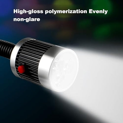 Led Machine Light 110/220/24V IP68 Waterproof Work Light, Agnetic Work Light Bar,Industrial Flexible Gooseneck Lamp Magnetic Switch Base,Work Light For Lathe Milling Lighting ( Size : 6W-24V )