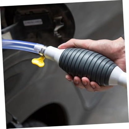Manual Transfer Pump with Hose Efficient Oil and Water Siphon Kit for Cars Trucks and Motorcycles Durable Hand Pump for Fuel Liquid Extraction