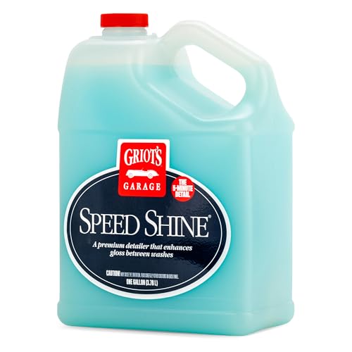 Griot's Garage Speed Shine for Car Detailing, Quick Detailer for All Exterior Surfaces, Trim and Wheels, Provides a Glossy Finish, 11148, One Gallon - size: 128 Fl Oz (Pack of 1)