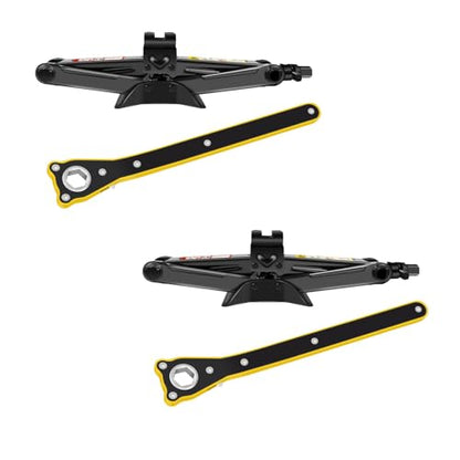 Banas 2-Pack Scissor Jack Car Jack 2 Ton, Automotive Jack Tool Kit with Ratchet Wrench Saving Strength Design, Universal Car Emergency Kit, Portable Tire Change Kit Car Tire Jack for Autos/SUV/MPV - size: 2-Pack Scissor Jack 2 Ton